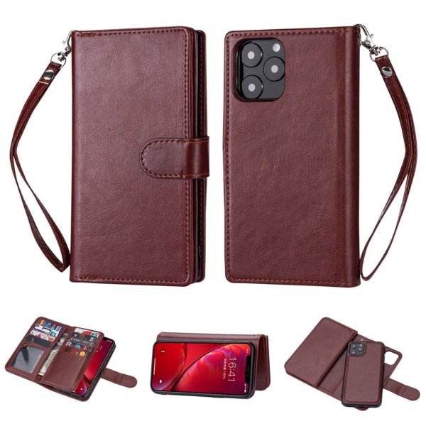 iPhone 13 Pro Max - 9-Card Wallet Case Röd