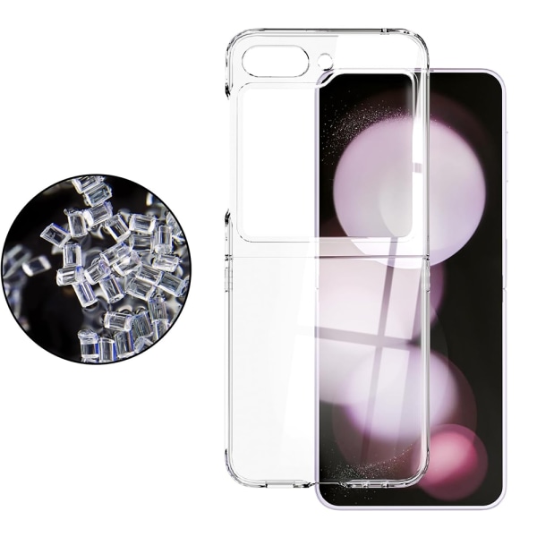 Galaxy Z Flip 5 - Mykt silikon TPU/PC-deksel Transparent