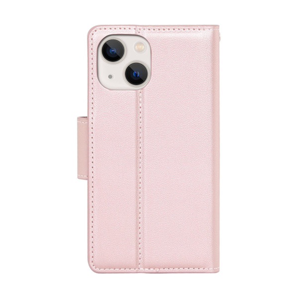 iPhone 14 Plus - Plånboksfodral Rosaröd