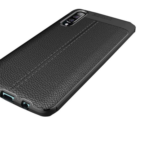 Samsung Galaxy A70 - Skyddande Skal i TPU Silikon Grey Grå