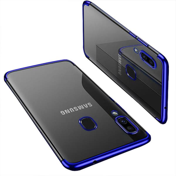 Samsung Galaxy A40 - Stødabsorberende Silikone Cover Floveme Silver