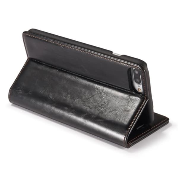 Elegant Plånboksfodral i Läder för iPHONE 7 från CASEME Vit Vit