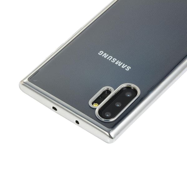 Samsung Galaxy Note10+ - Stötdämpande Silikonskal (FLOVEME) Silver Silver