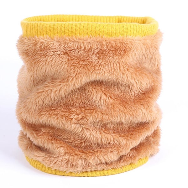 Nackhalsduk Ullgarn Fuskpäls Beige