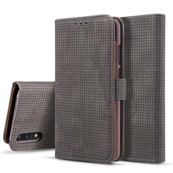 Plånboksfodral i Retrodesign från LEMAN till Huawei P20 Blå