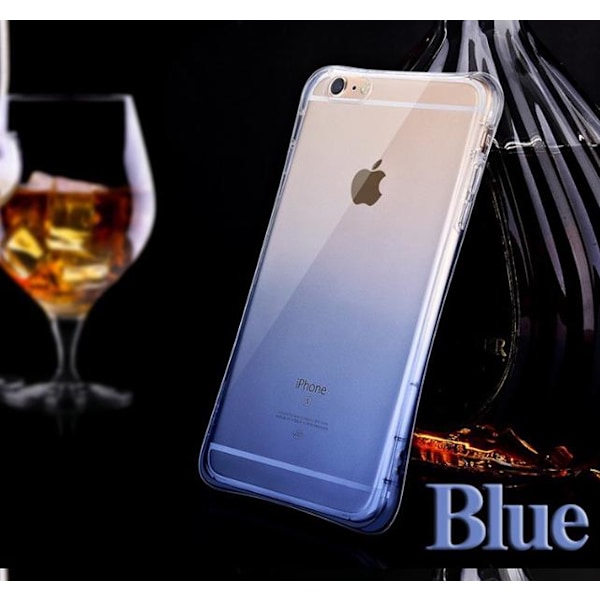 iPhone 6/6S PLUS- Elegant OMBRE silikonskal med extra tjock kant Röd