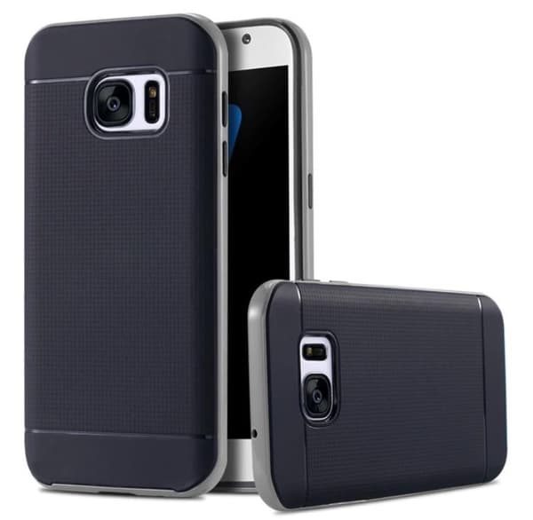 NANO-HYBRID Shockproof skal till Samsung Galazy S7 Edge ORGINAL Marinblå
