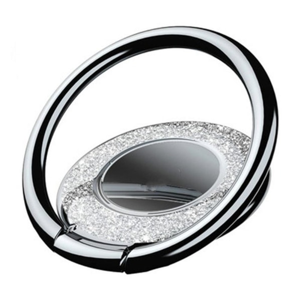 Exklusiv Glitter diamant Ringhållare Silver