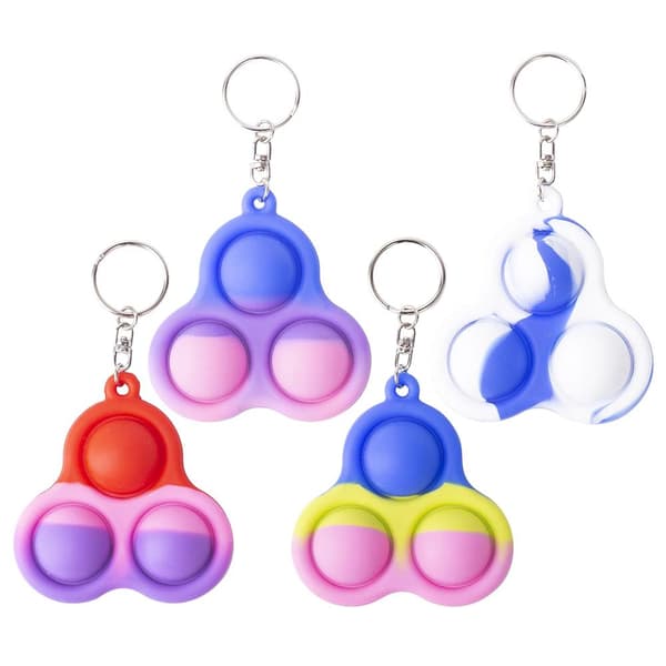 Flerfärgad Fidget Toy / Fidget Leksak / Simple Dimple Blå/Grön/Rosa