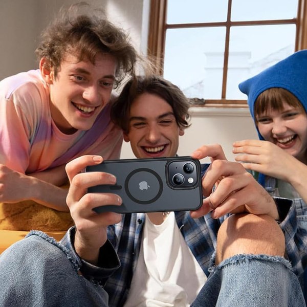 iPhone 15 Plus - Smidigt Magnetiskt Matt Fodral