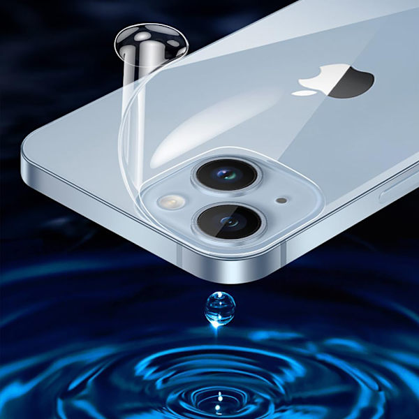 2-pack iPhone 15 Hydrogel Baksida Skärmskydd Transparent