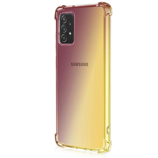 Samsung Galaxy A72 - Silikonikotelo Svart/Guld