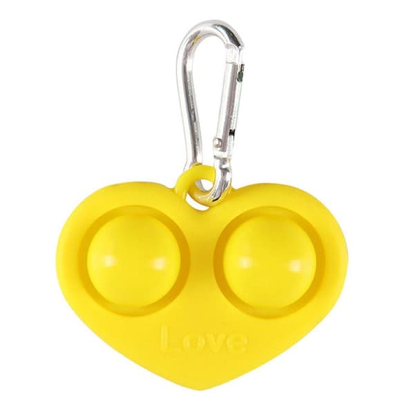 Hjärta Fidget Toy Pop It Simple Dimple Röd