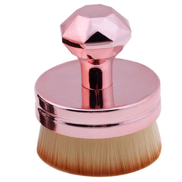 Premium Mjuk Oval Makeupborste Foundation / Löspulver Roséguld Roséguld