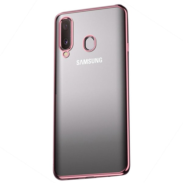Samsung Galaxy A20E - Floveme-silikonisuoja PinkGold Roséguld