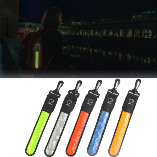 Slittålig LED Reflex Rem Fluorescerande Gul