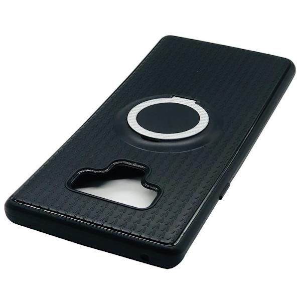 Skyddsskal med Ringhållare i Carbondesign -Samsung Galaxy Note 9 Röd