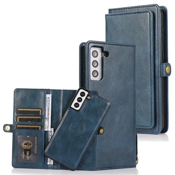 Samsung Galaxy S21 - Praktisk 2-1 Wallet etui Roséguld