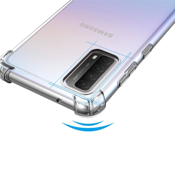 Huawei P Smart 2021 - Skyddande Silikonskal (Floveme) Transparent/Genomskinlig
