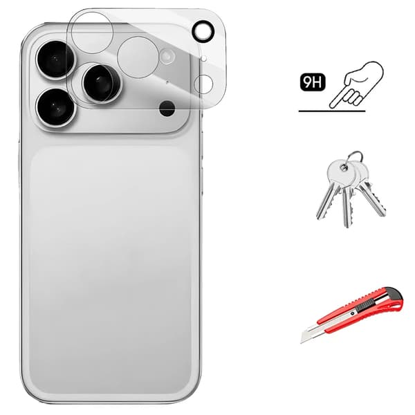 iPhone 17 Pro Max Skyddslins 3-pack  Transparent & Smidigt