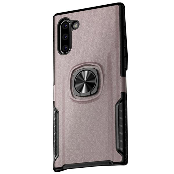 Samsung Galaxy Note10 - Praktiskt Skal med Ringhållare LEMAN Roséguld