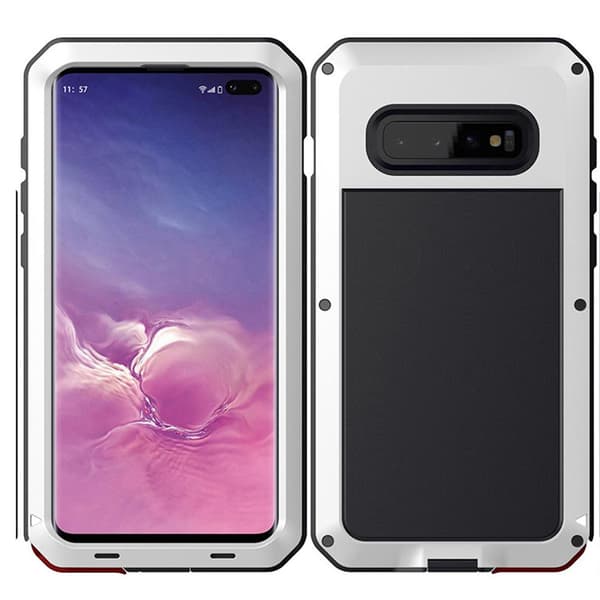 Samsung Galaxy S10 Plus - HEAVY DUTY Skyddsskal i Aluminium Guld