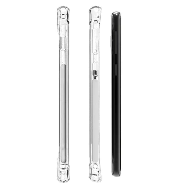 Samsung Galaxy S10 Plus - Skyddsskal med Kortfack Transparent