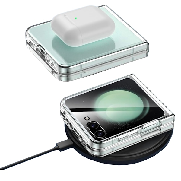 Samsung Galaxy Z Flip 6 - Transparent Slitstark Skyddsskal Transparent