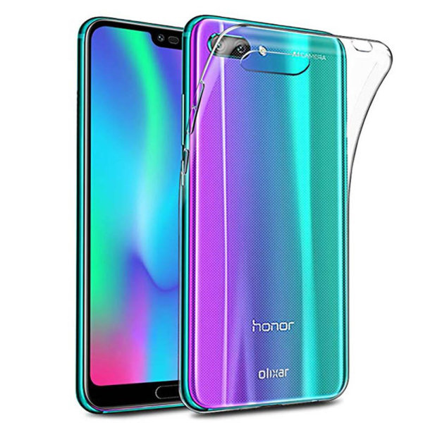 Huawei Honor 10 - Skyddande Silikonskal (FLOVEME) Transparent/Genomskinlig