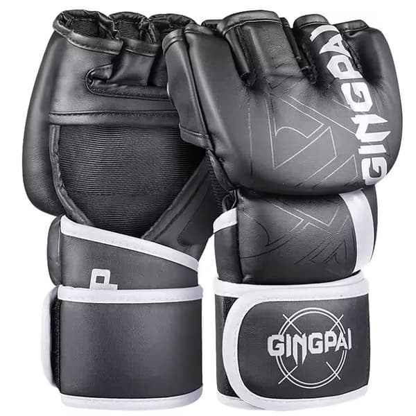 MMA/Kickboxning Handskar  PU-läder & Full Handtäckning Röd Medium