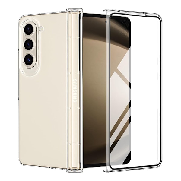 Skyddande TPU/PC Mobilskal för Samsung Galaxy Z Fold 5 Transparent