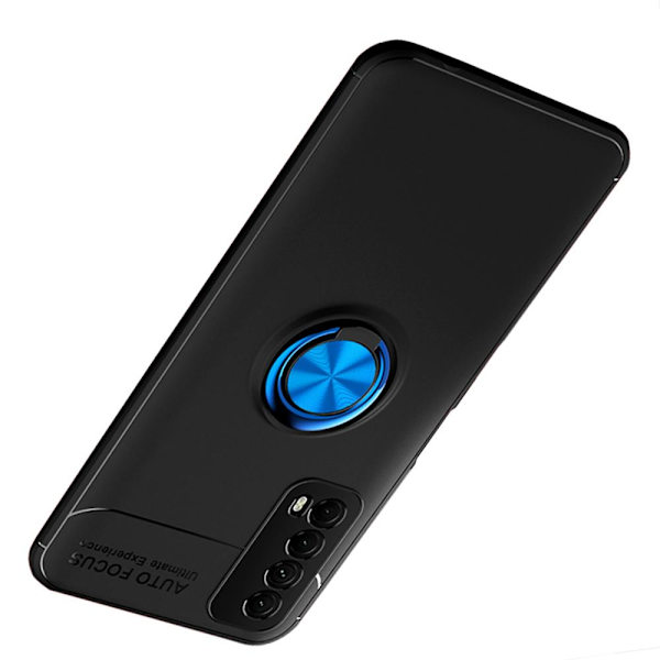 Huawei P Smart 2021 - Skyddsskal med Ringhållare Svart