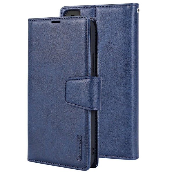iPhone 16 - Hanman Miro 2-in-1 Stilrent Plånboksfodral Blå