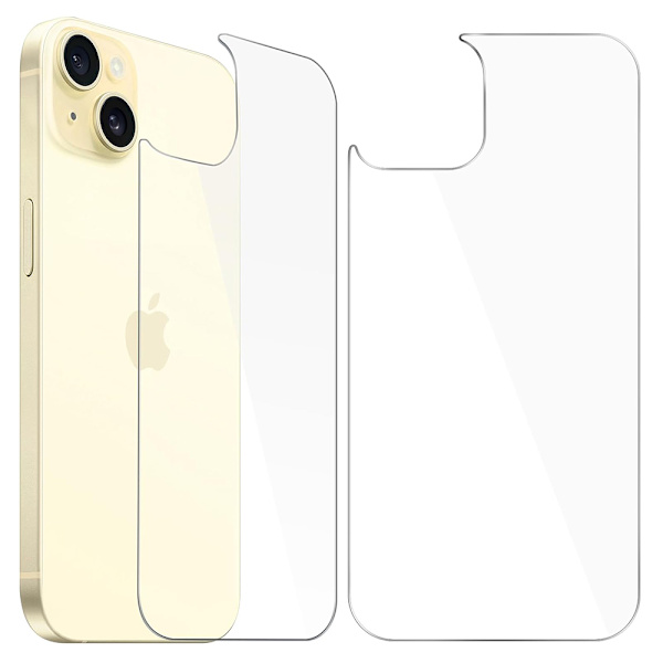 iPhone 15 plus Baksida Skärmskydd 0,3mm Transparent