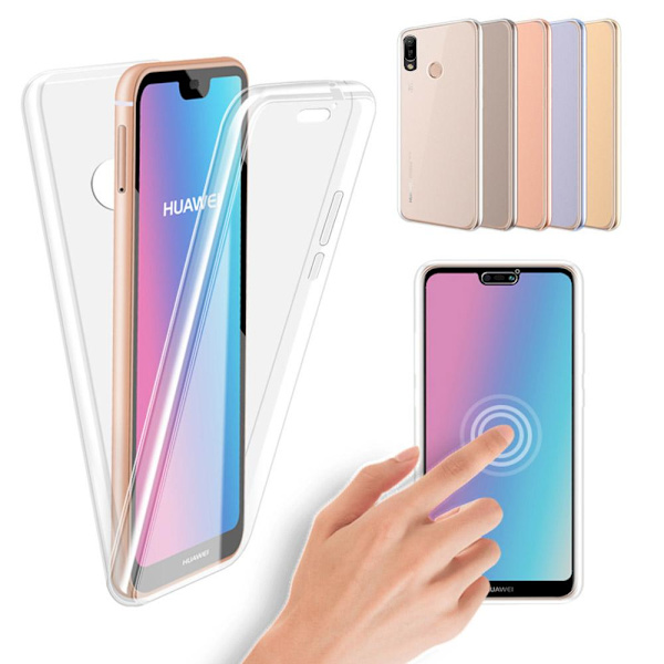 Huawei Y6 2019 - Skyddande Stilrent Dubbelsidigt Silikonskal Svart