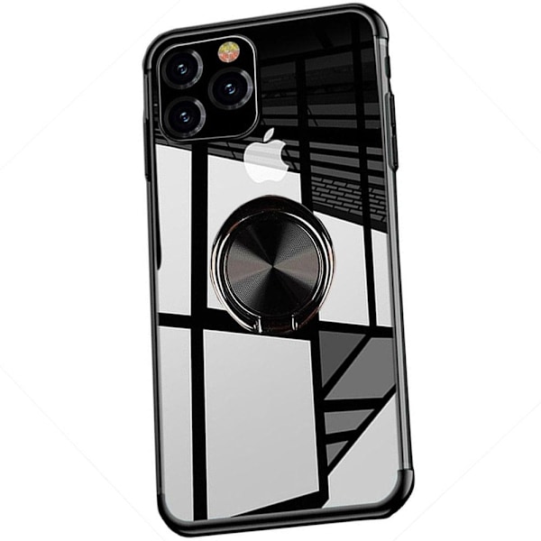 iPhone 12 Pro Max - Floveme Skal med Ringh�llare Svart