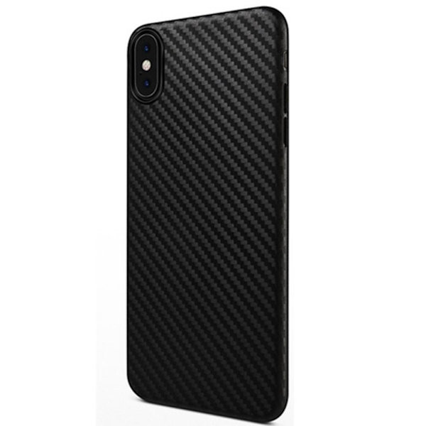 iPhone X/XS - Stöttåligt Karbon Skal Svart