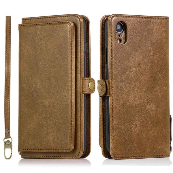 iPhone XR - Pung-etui med dobbelt funktion Röd