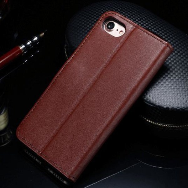 Stilig Praktisk VINTAGE lommebokdeksel til iPhone 7 PLUS Röd