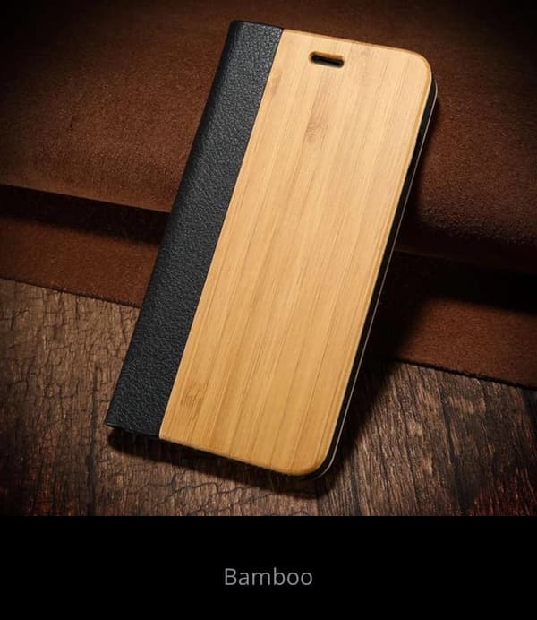 Iphone 6/6S Plus - Stilsäkert Fodral i Bamboo Trä Hög kvalité Bamboo