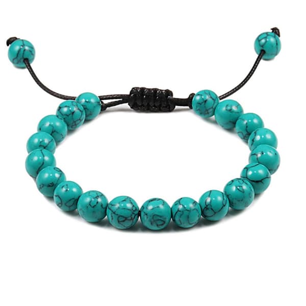 Hållbart Stenkulors Armband Blue and Black