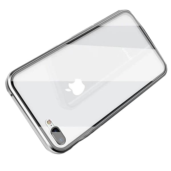 iPhone 7 - Skyddande Magnetiskt Skal Silver