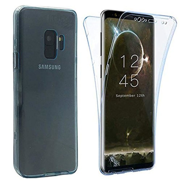 Samsung Galaxy A6 2018 Dubbelsidigt silikonfodral TOUCHFUNKTION Svart