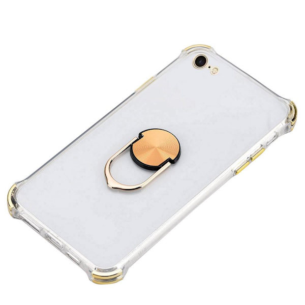 iPhone 6/6S - Praktiskt Skal med Ringhållare Svart