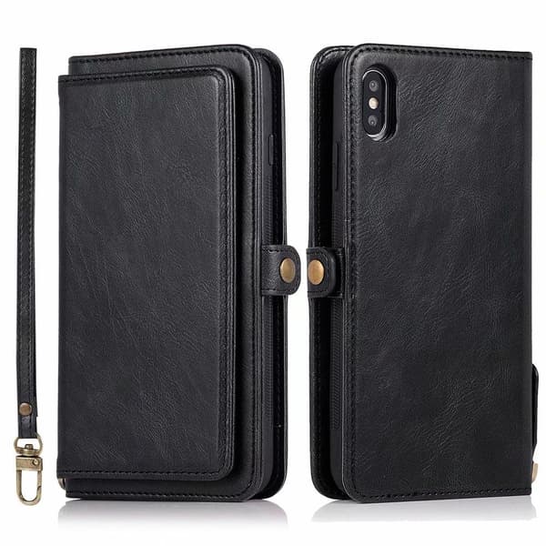 iPhone X/XS - Smart Wallet Cover Roséguld