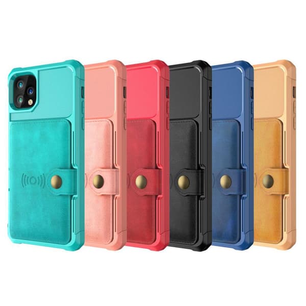 iPhone 11 - Eksklusivt cover med kortrum Svart