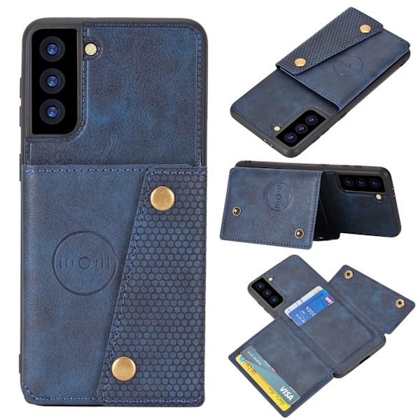 Samsung Galaxy S22 - Skal med Korthållare Grå