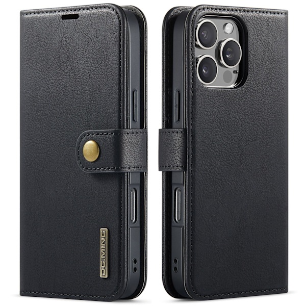 iPhone 15 Pro Max - Klassisk Design med Kortplatser & Kickstand Blå