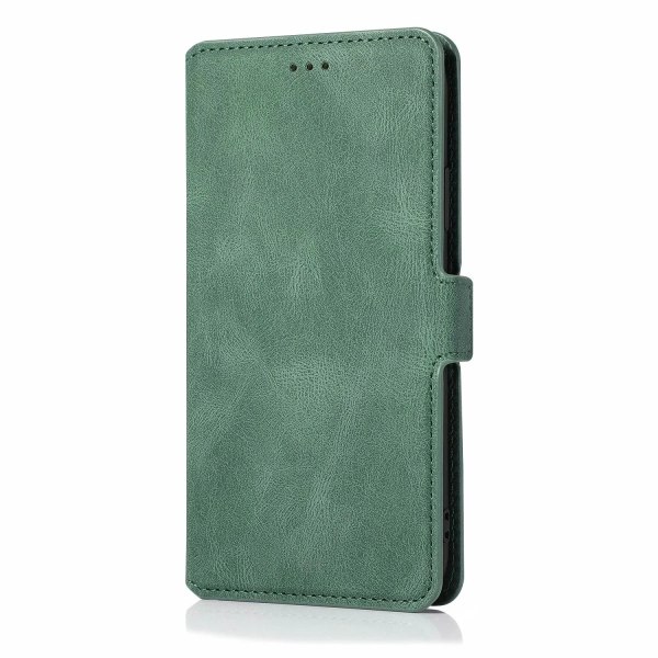iPhone 15 Plus - Elegant Flip Wallet læderetui Green