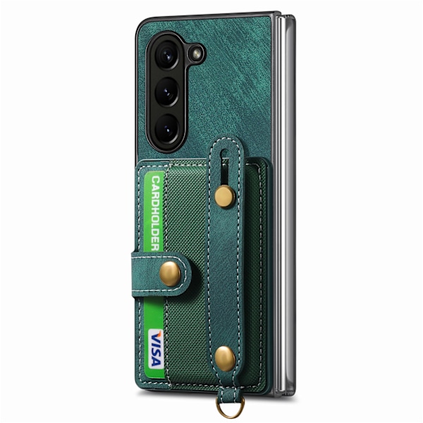 Samsung Galaxy Z Fold 6 - Smart skydd med plånbok & stativ Blå